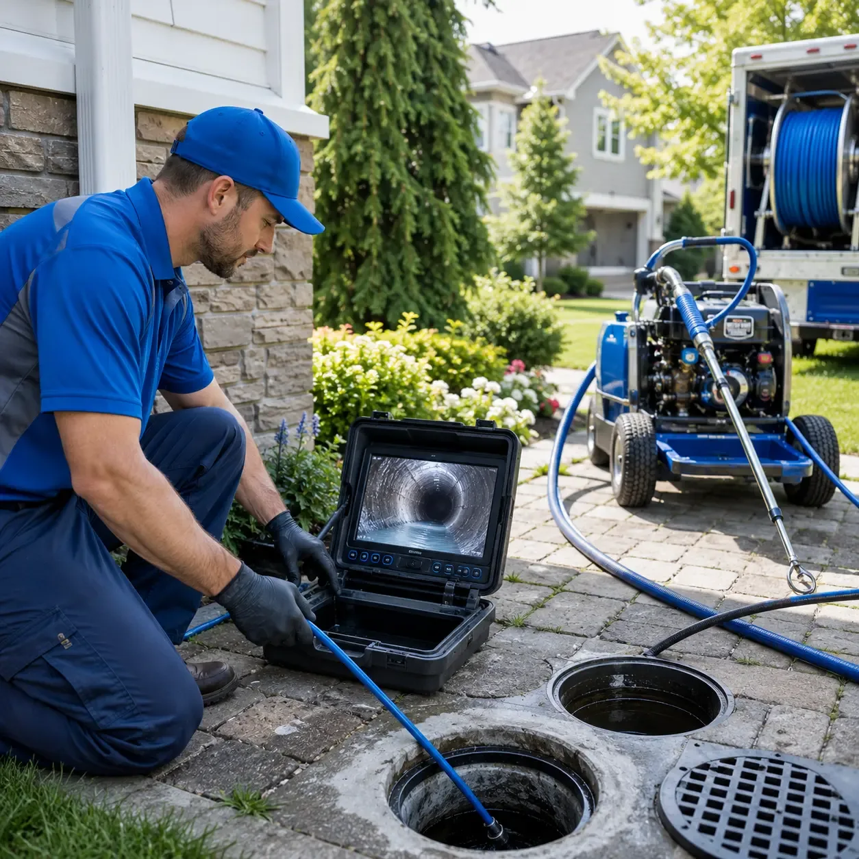 Outdoor drain cleaning professionals serving Kensington, KS
