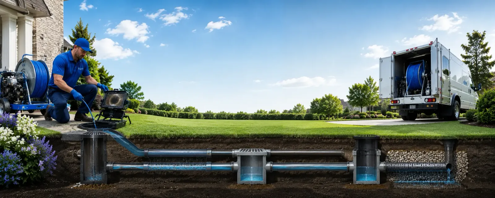 Outdoor drain cleaning information for Kensington, KS
